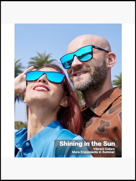 Polarized Mirrored Sunglasses TR90 UV Protection Wrap Around main image 4